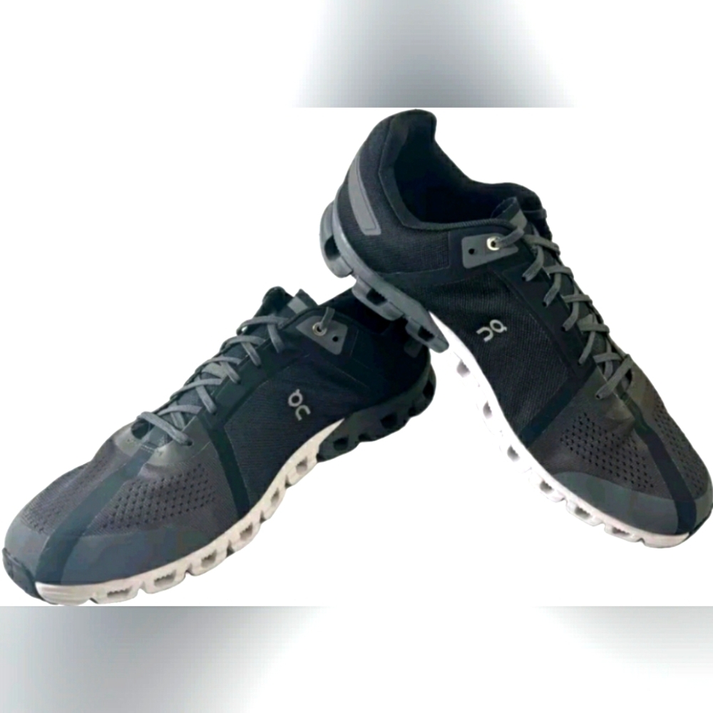 On Cloud Cloudflow Black Asphalt Men Running Sneaker Size 14 Running Shoes